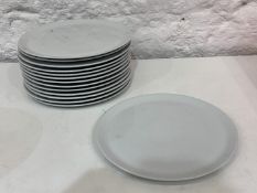 14no. White Porcelain Plates 330mm dia