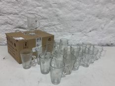 Quantity of Large & Medium Cafe Latte Glass Mugs
