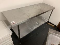 2-Tier Stainless Steel Prep Table 1650 x 600 x 870mm