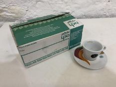 Set of Boxed Lavazza Cups and Saucers Comprising 6no. Cups and 6no. Saucers