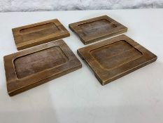 4no. Utopia Timber Serving Boards 210 x 159mm