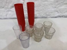 Quantity of Various Plastic Cups as Lotted