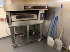 2015 Moretti Forni S100 C 16Z Single Deck Electric Pizza Oven Complete with Stand, 3-Phase