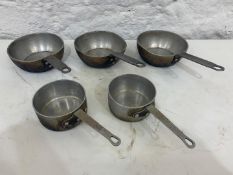 5no. Various Commercial Frying/Sauce Pans