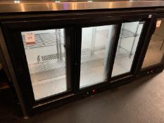 Polar Refrigeration CC605B Triple Sliding Door Undercounter Bottle Fridge