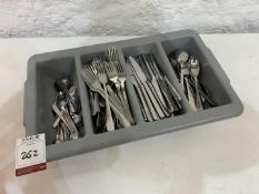Quantity of Stainless Steel Cutlery with Cutlery Tray