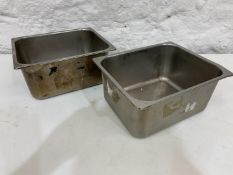 2no. Gastronorm Trays 240 x 300 x 150mm
