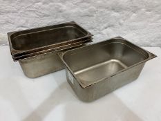 4no. Gastronorm Trays 500 x 300 x 200mm