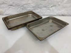 5no. Gastronorm Trays 500 x 300 x 65mm