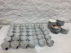36no. Various Lavazza Coffee Cups and Quantity of Various Saucers
