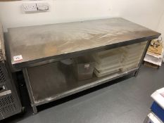 2-Tier Stainless Steel Prep Table 1800 x 800 x 800mm, Wear and Tear as Illustrated