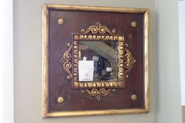 Roma Moulding Framed 30" Square Floren Mirror.