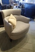 Jessica Charles Audrey Occasional Chair w/ 12"x20" Throw Pillow.