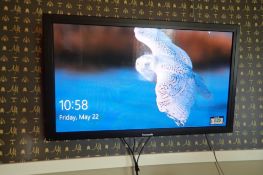 Panasonic 50" Flatscreen Television w/ Wall Mount- NO REMOTE.