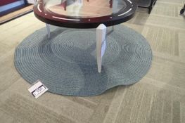 Renwil Sage Blue 60" Round Display Area Rug.