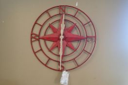 Howard & Miller 32" Rose Compass Clock.