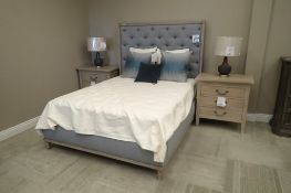 A.R.T. Furniture Artiste Anna Queen Size Bed w/ Headboard, Frame, (2) 31 1/2"x20" Nightstands.