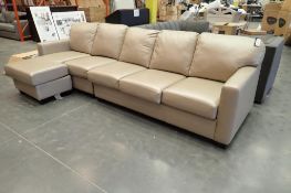 2-Piece 124" Sofa w/ LHF Chaise Lounge.