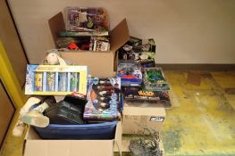 Lot of Collectable Figurines, Comic Books, CD's, etc.