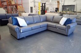 Decor-Rest 2-Piece 118" & 93" Sectional w/ RHF Corner Sofa and LHF Sofa.