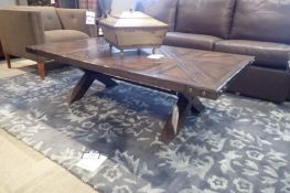 Hooker 62"x34" Coffee Table and 24" Round End Table.