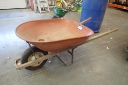 Wheelbarrow.