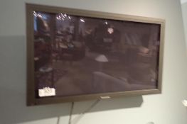 Panasonic 42" Flatscreen Television w/ Wall Mount- NO REMOTE.