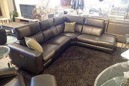 HTL Manufacturing 4-Piece 110" &72" Sectional w/ LHF Power Recliner, Armless Chair, Square Wedge, RH