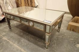 Decor-Rest Somma Mirrored 48"x28" Coffee Table-Slight Damage-USED.