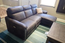 Marzilli Toro 2-Piece 80" Sectional w/ RHF Chaise Lounge and LHF Power Reclining Loveseat and 16" Sq