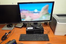 Dell Optiplex 3060 Desktop Computer, Dell Flatscreen Monitor, Lexmark E260dn Printer, Keyboard, Rout