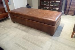 Stickley 64"x26" Storage Ottoman.