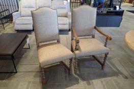 Lot of 1 Stickley Strandway Captains Dining Chair and 3 Stickley Strandway Dining Chairs.