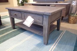 LH Imports 40"x25 1/2" 2-Way Drawer Coffee Table.