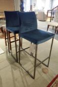 Lot of 2 Trica Curvo Bar Stools.