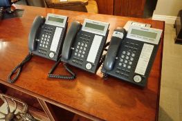 Lot of 4 Panasonic KX-DT343 Telephone Handsets.