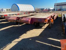 1998 Manac 51ft Tri-Axle Step Deck Trombone Trailer, VIN # 2M5131468W1049264