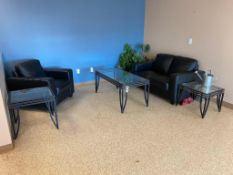 Lot of Sofa, Arm Chair, Coffee Table, (2) Side Tables, etc.