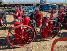 Lot of (5) Asst. Ansul Fire Suppression Carts