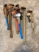 Lot of (7) Asst. Pipe Wrenches