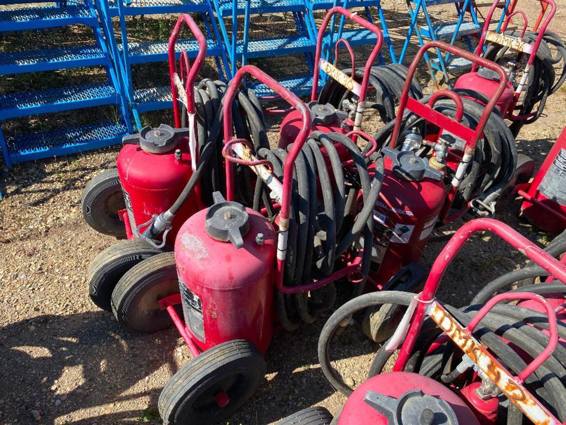 Lot of (4) Asst. Ansul Fire Suppression Carts - Image 2 of 2