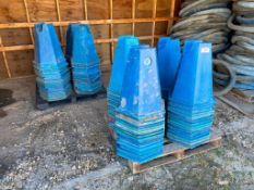 Lot of (2) Pallets of Asst. Plastic Pipe Stands