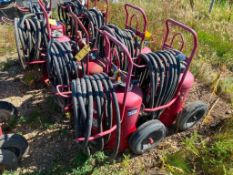 Lot of (4) Asst. Ansul Fire Suppression Carts