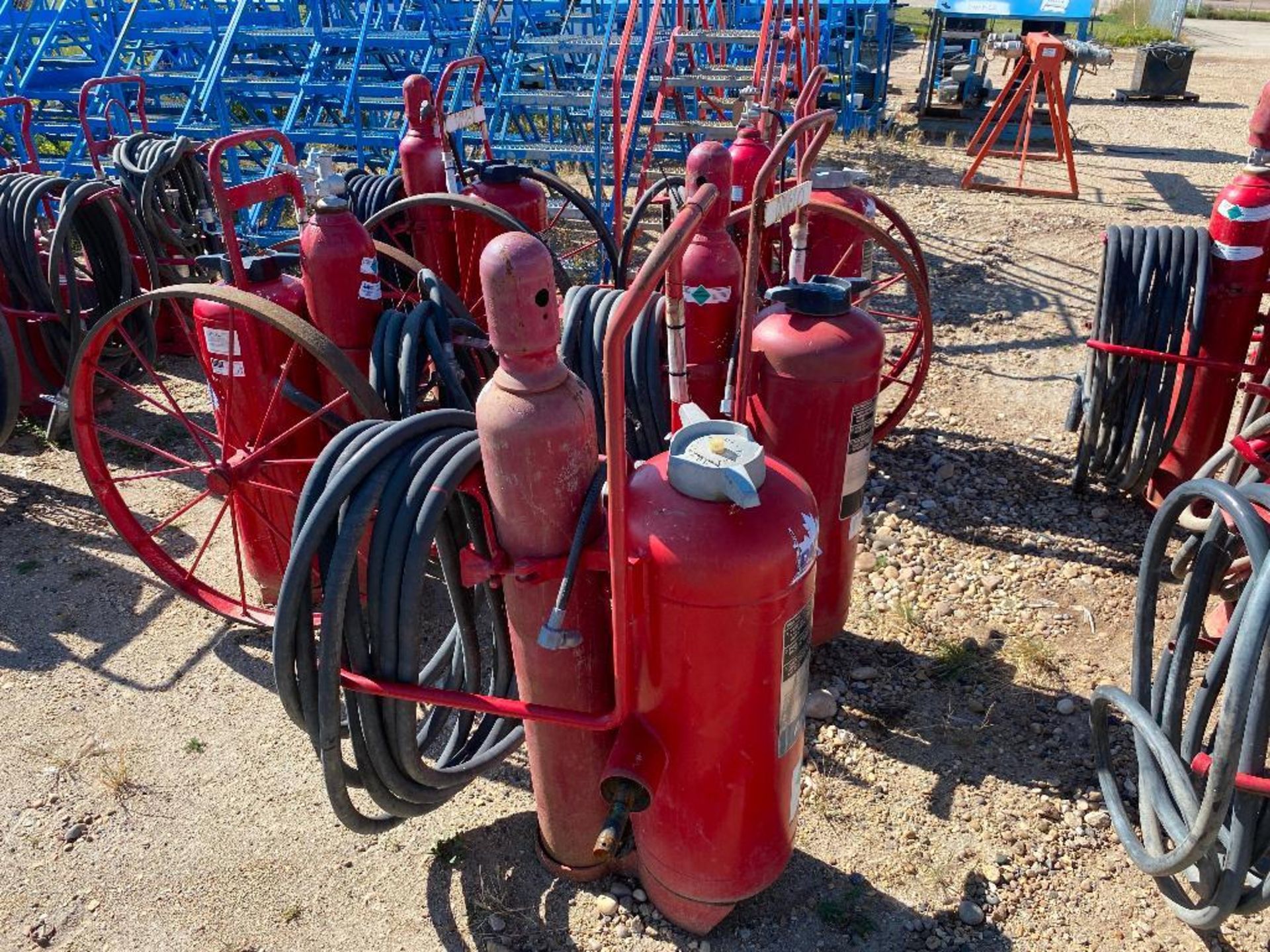 Lot of (5) Asst. Ansul Fire Suppression Carts - Image 4 of 4