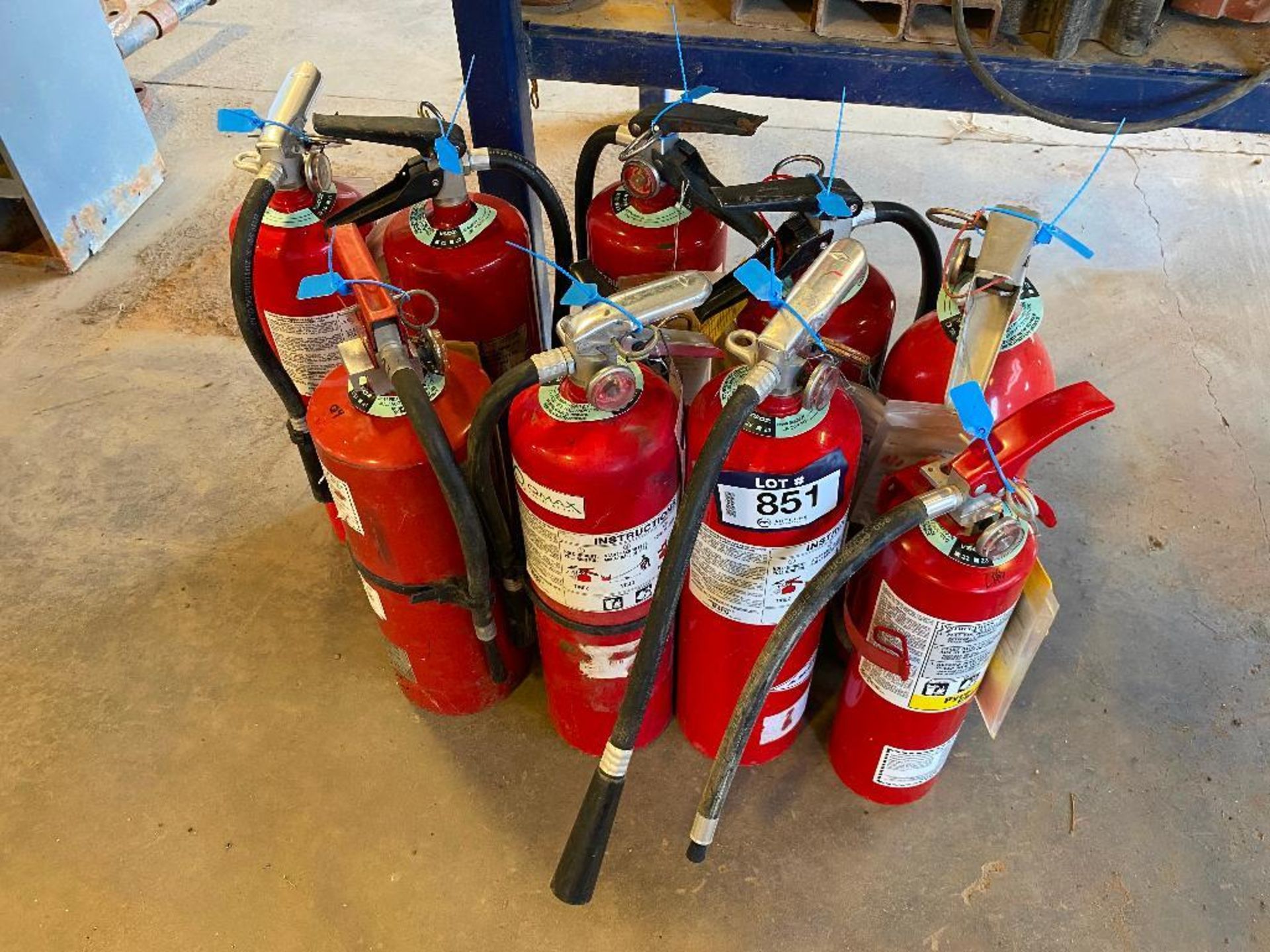 Lot of (9) Asst. Fire Extinguishers