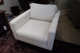 American Leather Occasional Fabric Chair.