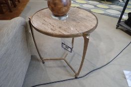 Sherill Heath 24" Round End Table.
