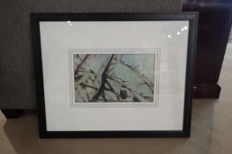 Drexel Heritage Framed 30 1/2"x24 1/2" Walt Disney's Signature Collection Winter Scene Print.