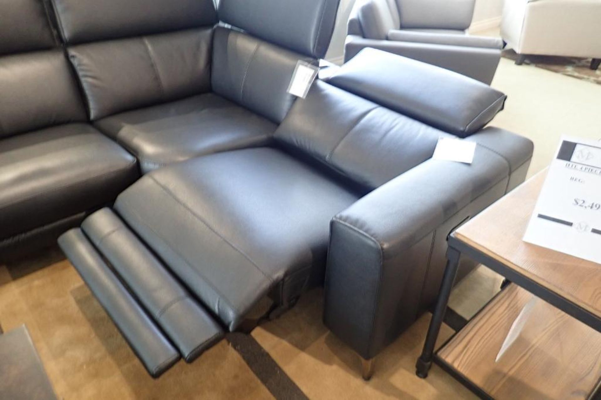 HTL Manufacturing 4-Piece Sectional w/ 1 Power Recliner and Tilting Headrests- Approx. 10 1/2' & 6 1 - Image 2 of 3