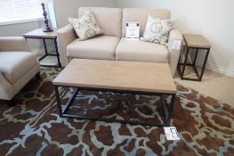 Lot of Decor-Rest 46"x24" Coffee Table, 24"x12" End Table and 24" Square End Table.